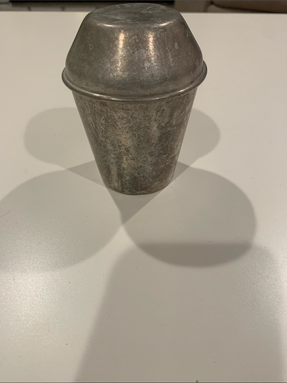 Vintage Aluminum Cup with Lid